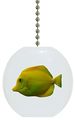 Yellow Tang Solid Ceramic Fan Pull 