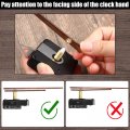 3 Pieces Long Shaft Clock Movement Kit With Walnut Wood Hands For 12 In Clocks Quiet Quartz Mechanism Gaskets And Hooks Brown