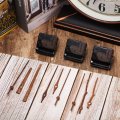 3 Pieces Long Shaft Clock Movement Kit With Walnut Wood Hands For 12 In Clocks Quiet Quartz Mechanism Gaskets And Hooks Brown