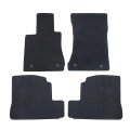 Velour Floor Mats For Mercedes S Class 2005 To 2013 Custom Fit Front And Rear Black Carpet Liners Anti Slip All Season Full Set 