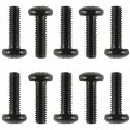 Caltric 10x Bolt M6x20 Screw Compatible With John Deere 21m7296 Length 24 2 Mm Head Diameter 11 9