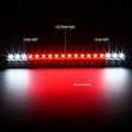Chevy Gmc C K-series Gmt400 High Mount Led 3rd Brake Cargo Light Black Housing Clear Lens