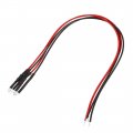 2pcs 1 8mm Pre Wired Led White Dc6-12v Clear Lens Light Emitting Diodes 