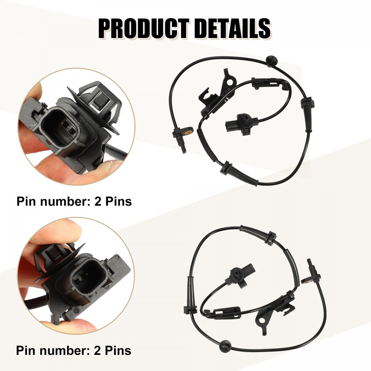 Front And Rear Side Abs Wheel Speed Sensor 4 Piece Set For Honda Civic 2012 2013 Oe 57450tr3a02 57455tr3a02 57470tr0013