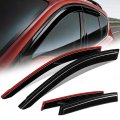 Auto Dynasty Window Visors For 2013-2018 Toyota Rav4 4pcs Front Left Right Tape-on Deflectors Rain Guards Sun Wind Air Side 