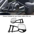 Clip On Tow Mirror 360 Degree Rotation Towing Extension Vehicles Cars Trucks Trailers