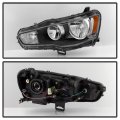 Acanii For 2008-2017 Mitsubishi Lancer Evo X Black Replacement Headlight Headlamp Driver Side Only