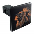 Lion Wearing Headphones Music Tow Trailer Hitch Cover Plug Insert
