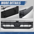Mesh Style Front Bumper Grille Compatible With Honda Civic Coupe Sedan Si Hatchback Type R 2016-2021 Glossy Black