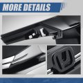 Mesh Style Front Bumper Grille Compatible With Honda Civic Coupe Sedan Si Hatchback Type R 2016-2021 Glossy Black