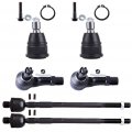 Ocpty-new 6-pcs Front Inner Tie Rod End Lower Ball Joint Outer Fit For 1993-1997d Probe Mazda 626 For Mx-6