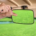 10l0l Universal Adjustable Golf Cart Convex Rear View Mirror For Ezgo Yamaha Club Car