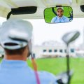 10l0l Universal Adjustable Golf Cart Convex Rear View Mirror For Ezgo Yamaha Club Car