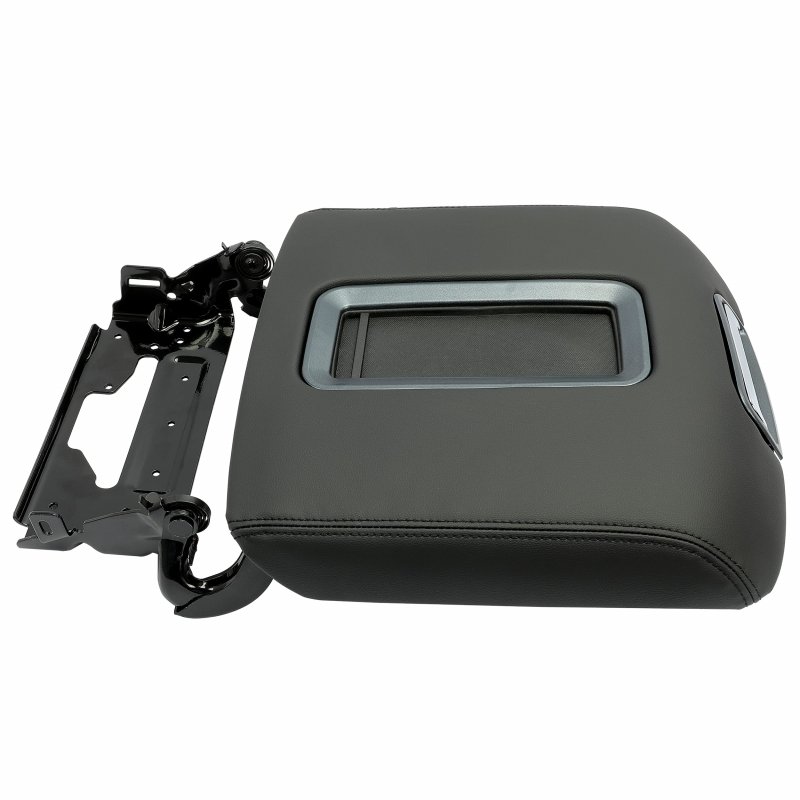 Center Console Armrest Lid For 2014 2015 2016 2017 2018 2019 Chevrolet Silverado And Gmc Sierra 1500 2500 3500 Black Faux