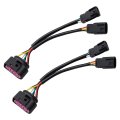 2 Pcs Conversion Harnesses Quad Housing To Projector Headlight Replacement For Ram Truck 2009-2018 