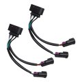 Projector Headlight Conversion Harnesses For Ram Truck 2009 To 2018 Quad Housing Replacement 2 Pcs Set With Turn Signal