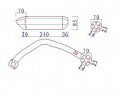High Performance Exhaust System Muffler For Gy6 50cc-400cc 4 Stroke Scooters Atv Go Kart