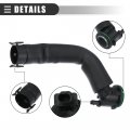 Motoforti Car Crankcase Vent Hose For Bmw 528i 2010-2011 Plastic Black