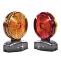 G-plus Universal 12v Magnetic Towing Light Kit Tail Lights Turn Signal Lamp 20 55lb Strength Red Amber