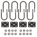 1 2 Diameter U Bolt Kit Fit For Leaf Springs 3500lbs Trailer Axles