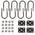 1 2 Diameter U Bolt Kit Fit For Leaf Springs 3500lbs Trailer Axles