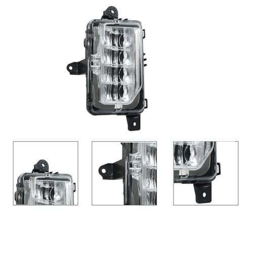 Fog Lights Left And Right Clear Black Replacement For Yukon 2021 2022 2023 Led Front Lamp Assembly Gm1038263 Gm1039263