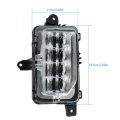 Fog Lights Left And Right Clear Black Replacement For Yukon 2021 2022 2023 Led Front Lamp Assembly Gm1038263 Gm1039263
