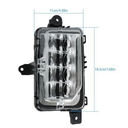 Fog Lights Left And Right Clear Black Replacement For Yukon 2021 2022 2023 Led Front Lamp Assembly Gm1038263 Gm1039263