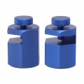 2pcs Stair Gauges Knobs Aluminium Alloy Stringer Layout Tool For Framing Square Carpentry Rafter Blue 