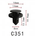 Autobahn88 Bumper Fascia Clip Compatible With Nissan Oem 0155309611 0155310501 9046708185 Pack Of 20
