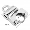 Helmet Safety Lock 22mm Handlebars Motorcycle Universal Security Padlock With 2 Keys Plating