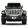 Jeep Grill Logo Rock Mountain Graphic Brush Aluminum Metal License Plate 12 In X 6 Universal Fit For Car Suv Truck Official