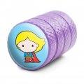 Superman Supergirl Cute Chibi Character Tire Rim Wheel Aluminum Valve Stem Caps