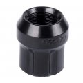Ocpty Lug Nuts 20pcs 1 Inch Tall 2 X20 Black Chrome Tuner Racing With Key Fits Ford Lincoln For Mercury 1980-2014