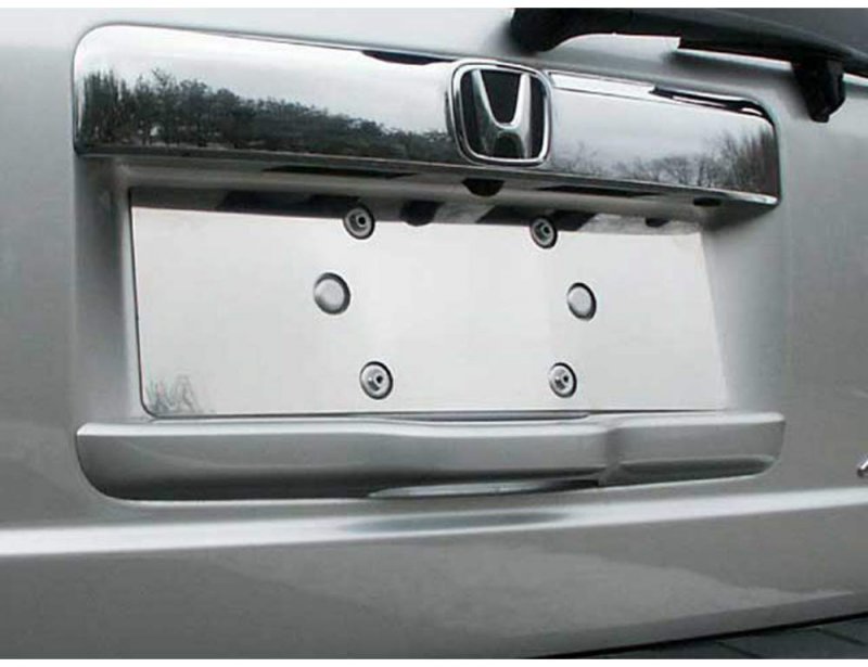 Qaa Part Lp29260 Is A 1 Piece Stainless Steel License Plate Bezel That For The Honda Pilot 2009-2015