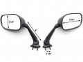 Httmt Mt343-bk Black Replacement Racing Mirror Compatible With 2008-2012 Yzf R6