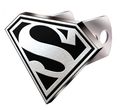 Superman S Logo Brushed Aluminum Hitch Plug 