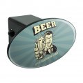 Beer It S A Vacation In Can Funny Humor Oval Tow Trailer Hitch Cover Plug Insert