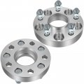 1 In Wheel Spacers 5x4 Bore 64 1mm For Acura Ilx 2013 2021 Hubcentric 5x114 3 With 12x1 5 Studs Silver 2 Piece Set