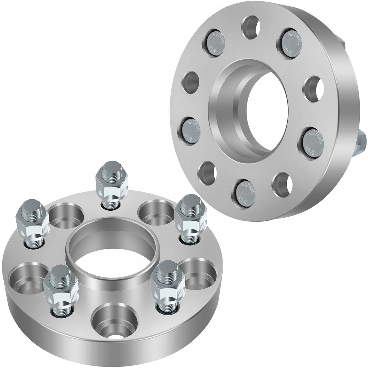 1 In Wheel Spacers 5x4 Bore 64 1mm For Acura Ilx 2013 2021 Hubcentric 5x114 3 With 12x1 5 Studs Silver 2 Piece Set