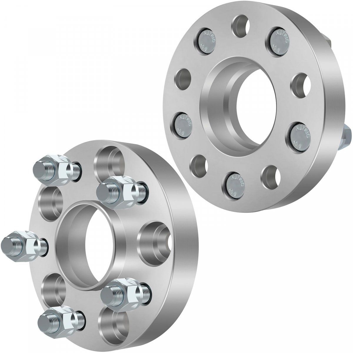 1 In Wheel Spacers 5x4 Bore 64 1mm For Acura Ilx 2013 2021 Hubcentric 5x114 3 With 12x1 5 Studs Silver 2 Piece Set