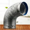 Osaladi Dryer Vent Hose For Tight Space Air Aluminum Flexible Exhaust Duct Pipe Non-insulateding Duct Hvac 10mm