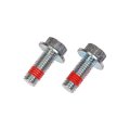 Caliper Bracket Bolt For Chevy Silverado 1500 2004 To 2014 Hex Head Drive Standard Thread Alloy Steel Black 