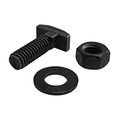 80 20 Inc 3478 5 16-18 X 1 Roll-in T-stud With Washer And Hex Nut Black Zinc Pack 