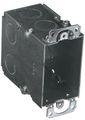 Hubbell-raco 8590 3-1 2-inch Deep Switch Electrical Box Gangable With Plaster Ears And 8 1 Knockouts 3-inch X 