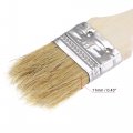Uxcell 12pcs 1 5 Inch Paint Brush Natural Bristle Flat Edge With Wood Handle Wall Treatment Tool For Varnishes Glues