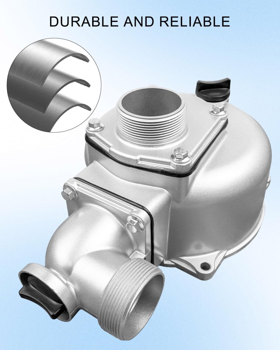 2 In Water Pump Body Housing Aluminum With 4 Plugs For Predator Pacific Hydrostar Gasoline Engine Model Awp50 A-ipower And