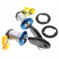 Autokay 2pcs Left Right Door Lock Set W Key Fit For Nissan Pickup Hardbody D21 Navara King Cab 1986-1998 Models Replace