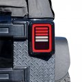 Led Smoked 3d Tail Lights For Jeep Wrangler 2007-2017 Jk Jku 