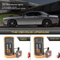 For 2015-2023 Compatible With Dodge Challenger 4-piece Dark Smoke Full Red Led Front Rear Bumper Fender Corner Side Marker
